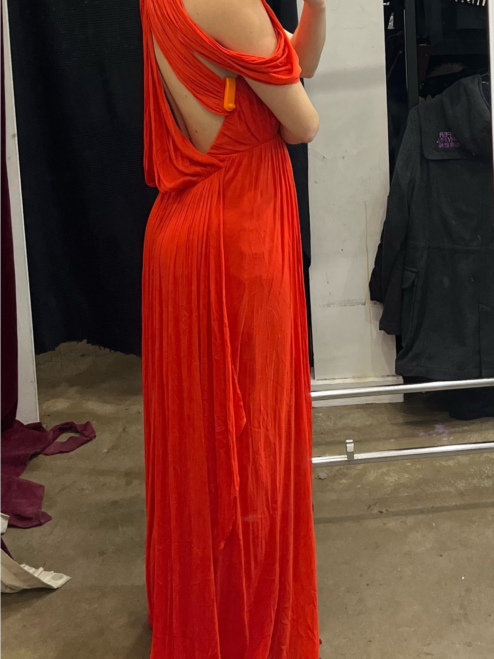 Thurley Scarlet Draped Goddess Gown Maxi dress